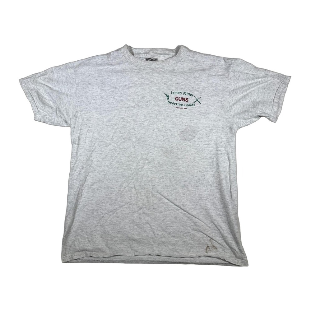 Vintage James Miller Guns Sporting Goods T Shirt Large Mens Graphic Duck Tee